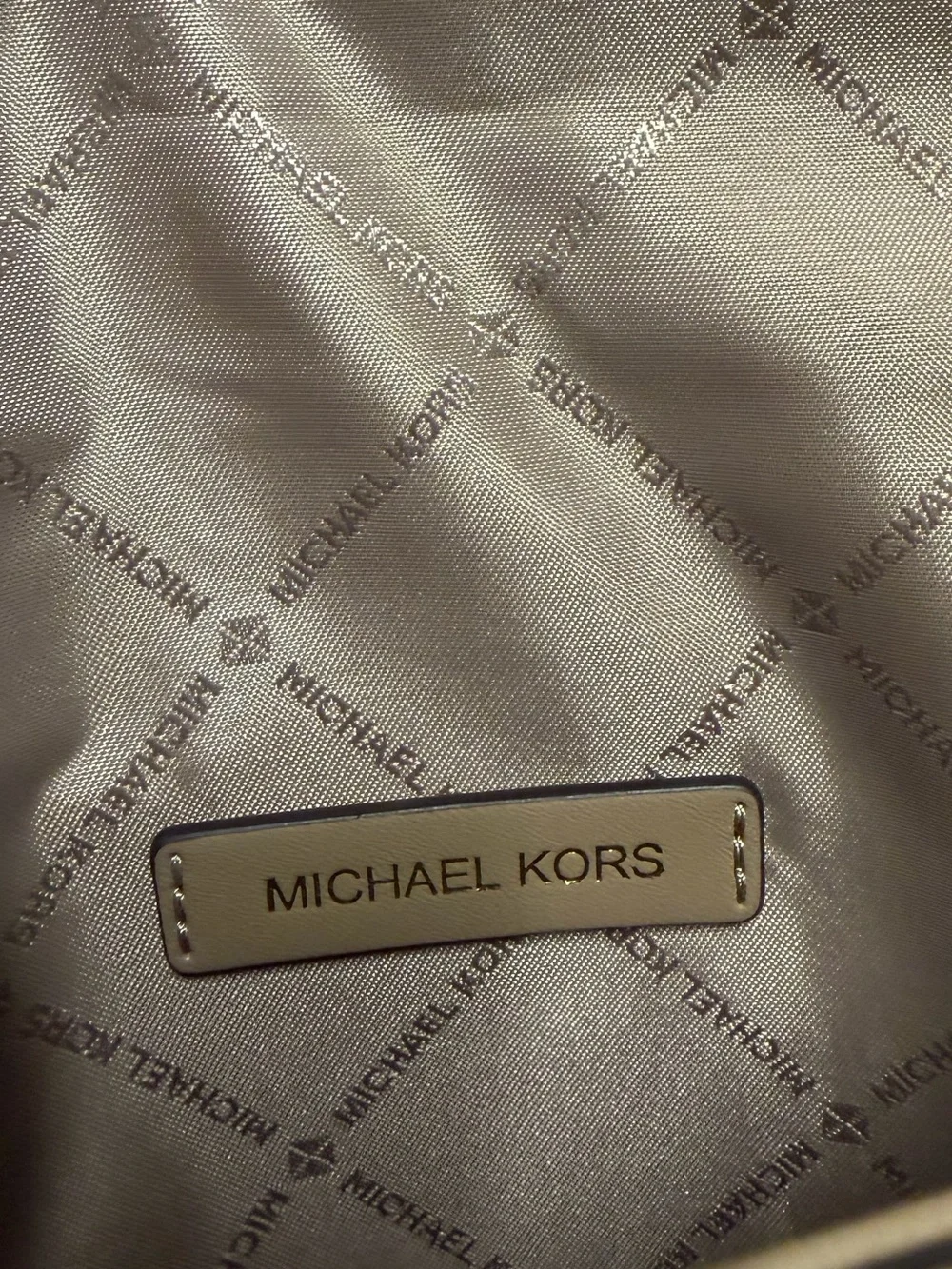 NWT Michael Kors Cece Medium Pale Gold Studded Chain Shoulder Crossbody Bag